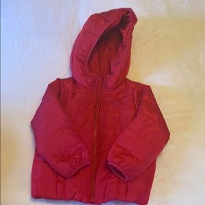 Toddler upcycled lightweight puffer jacket
